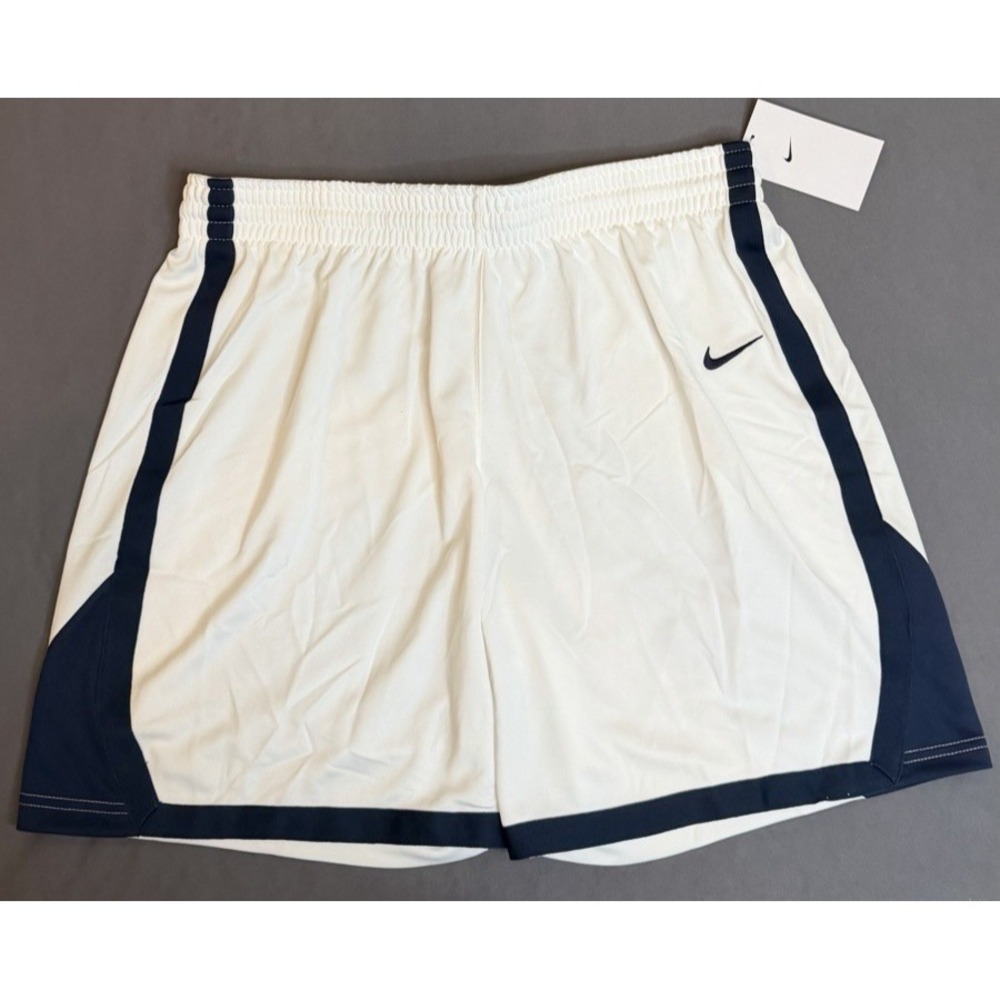 Nike Basketball Practice Shorts Women's XL White Blue Lightweight AV2251 107 NEW